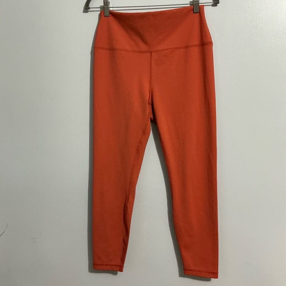 90 degree orange cropped leggings size XL